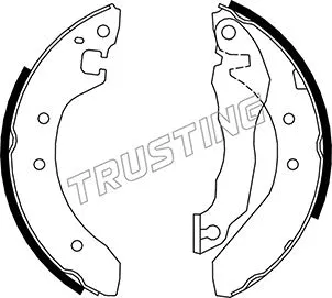 Jeu de mâchoires de frein TRUSTING 007.015