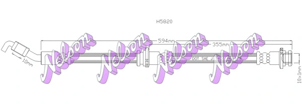 Flexible de frein KAWE H5820