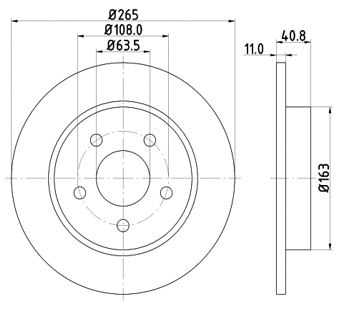 Disque de frein MTR 12108534