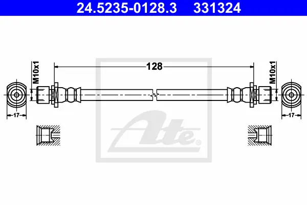 Flexible de frein ATE-APAC 24.5235-0128.3