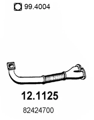 Tuyau d'échappement ASSO 12.1125
