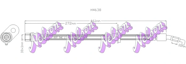 Flexible de frein KAWE H4638