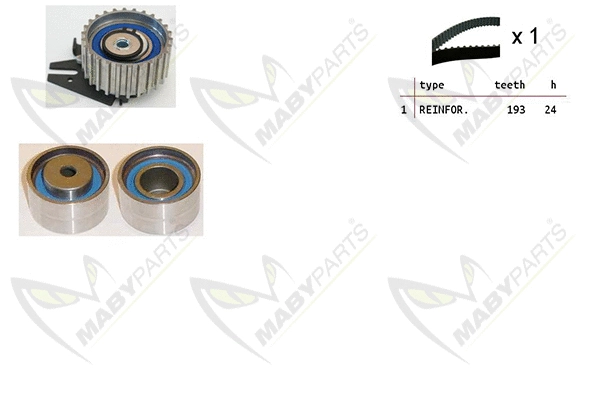 Kit de courroie crantée MABYPARTS OBK010124