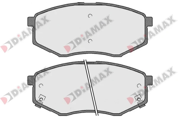 Kit de plaquettes de frein, frein à disque DIAMAX N09611