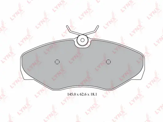 Kit de plaquettes de frein, frein à disque LYNXAUTO BD-6303