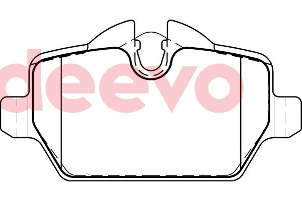 Kit de plaquettes de frein, frein à disque DEEVO BP81460