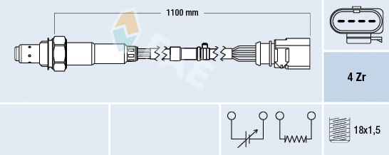 Sonde lambda FAE 77702