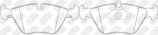 Kit de plaquettes de frein, frein à disque NiBK PN0027