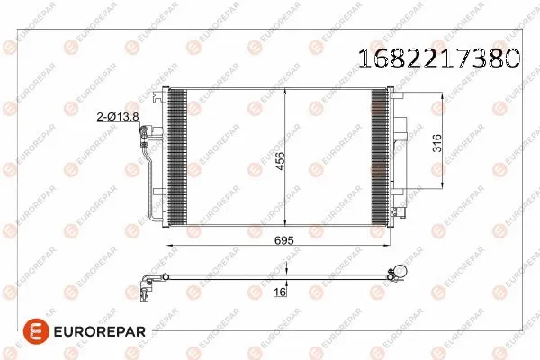 Condenseur, climatisation EUROREPAR 1682217380