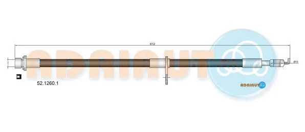 Flexible de frein ADRIAUTO 52.1260.1