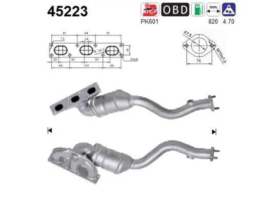 Catalyseur AS 45223
