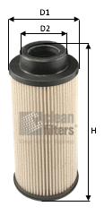 Filtre à carburant CLEAN FILTERS MG1678