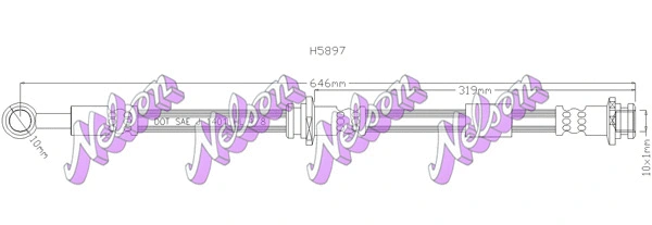 Flexible de frein KAWE H5897
