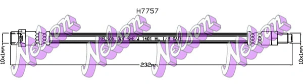 Flexible de frein KAWE H7757