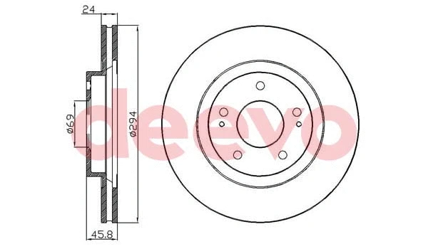 Disque de frein DEEVO BD34640