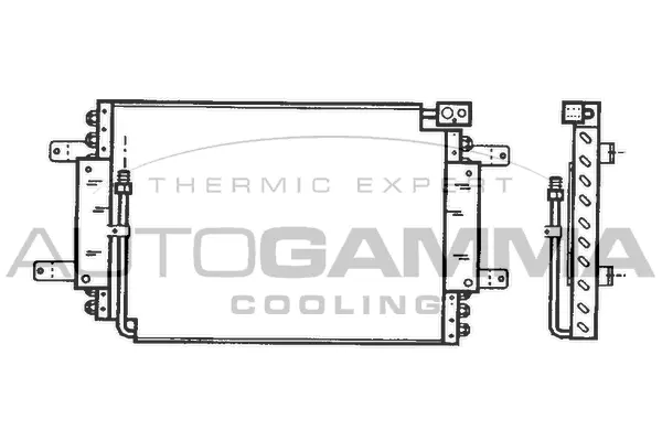 Condenseur, climatisation AUTOGAMMA 102795
