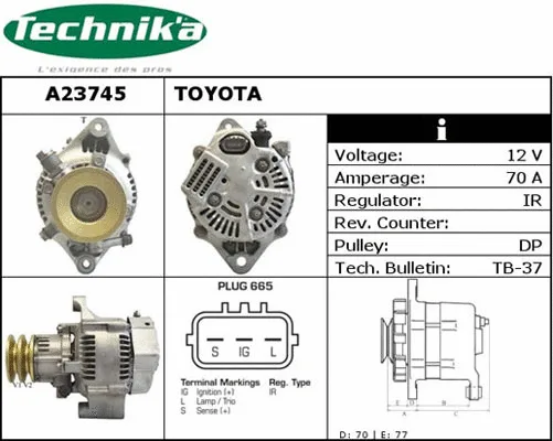 Alternateur Technika A23745