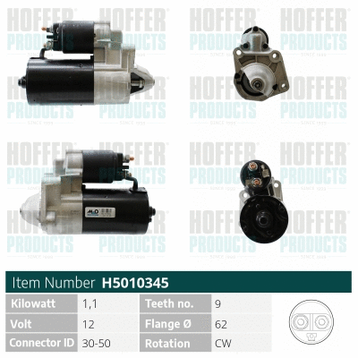 Démarreur HOFFER H5010345