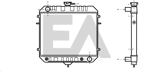 Radiateur, refroidissement du moteur EACLIMA 31R54019