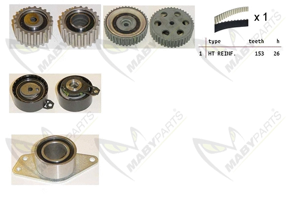 Kit de courroie crantée MABYPARTS OBK010223