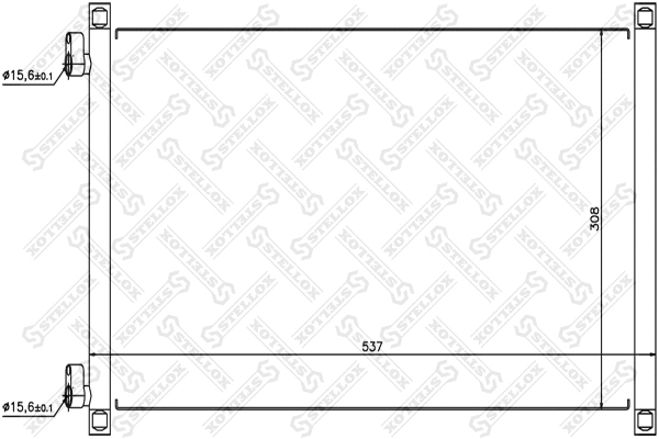 Condenseur, climatisation STELLOX 10-45091-SX