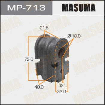 Coussinet de palier, stabilisateur MASUMA MP-713