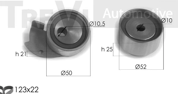 Kit de courroie crantée TREVI AUTOMOTIVE KD1377