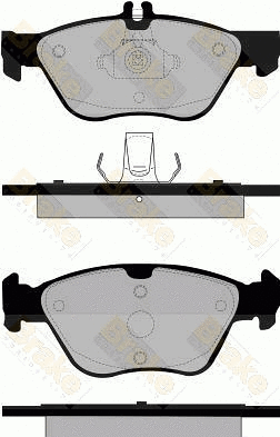Kit de plaquettes de frein, frein à disque Brake ENGINEERING PA1106