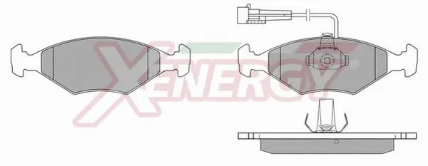 Kit de plaquettes de frein, frein à disque AP XENERGY X40227