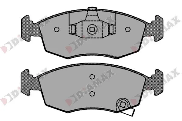 Kit de plaquettes de frein, frein à disque DIAMAX N09282