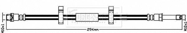 Flexible de frein BORG & BECK BBH8463
