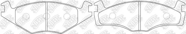 Kit de plaquettes de frein, frein à disque NiBK PN2121