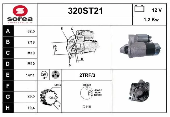 Démarreur STARTCAR 320ST21