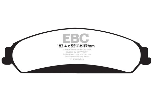 Kit de plaquettes de frein, frein à disque EBC Brakes DP32139C