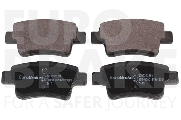 Kit de plaquettes de frein, frein à disque EUROBRAKE 5502222381