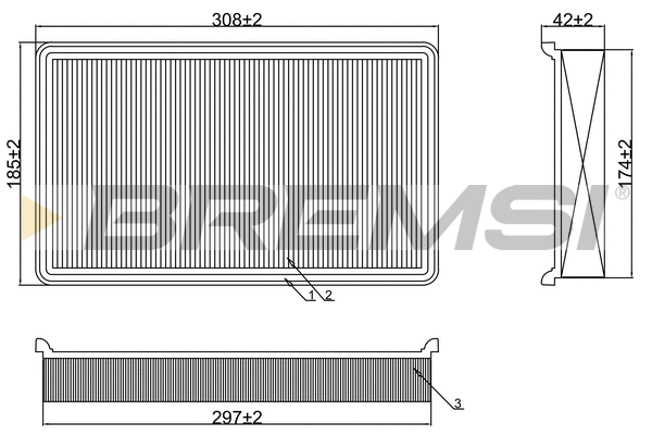 Filtre à air BREMSI FA2313
