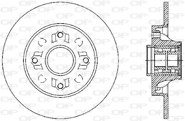 Disque de frein OPEN PARTS BDA2388.30