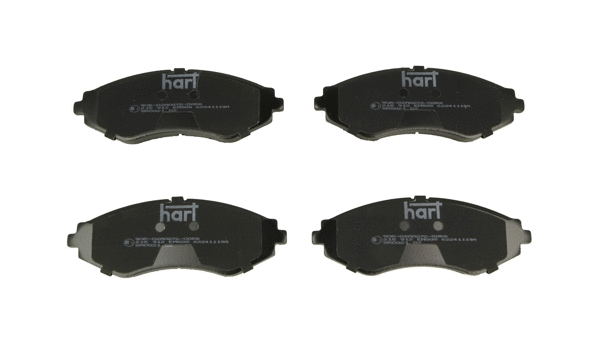 Kit de plaquettes de frein, frein à disque HART 215 912