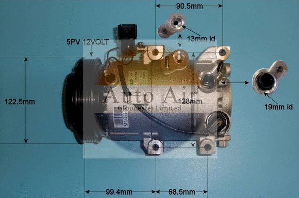 Compresseur, climatisation AUTO AIR GLOUCESTER 14-2059