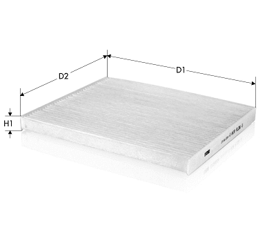 Filtre, air de l'habitacle TECNECO FILTERS CK2132