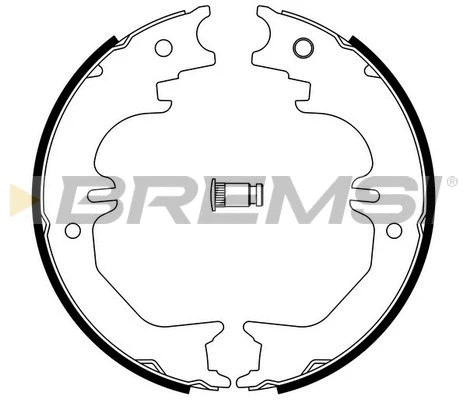 Jeu de mâchoires de frein, frein de stationnement BREMSI GF0982