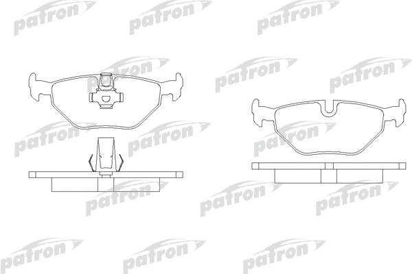 Kit de plaquettes de frein, frein à disque PATRON PBP1075