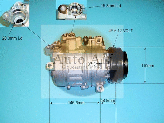Compresseur, climatisation AUTO AIR GLOUCESTER 14-6466P
