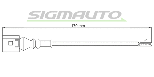Contact d'avertissement, usure des plaquettes de frein SIGMAUTO WI0771