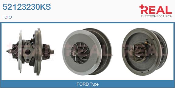 Groupe carter, turbocompresseur REAL 52123230KS