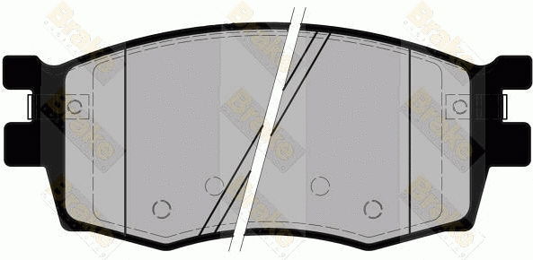 Kit de plaquettes de frein, frein à disque Brake ENGINEERING PA1707
