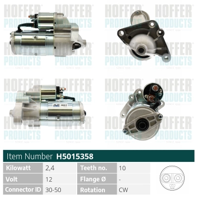 Démarreur HOFFER H5015358