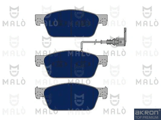 Kit de plaquettes de frein, frein à disque AKRON-MALÒ 1051083