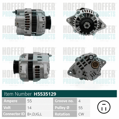 Alternateur HOFFER H5535129
