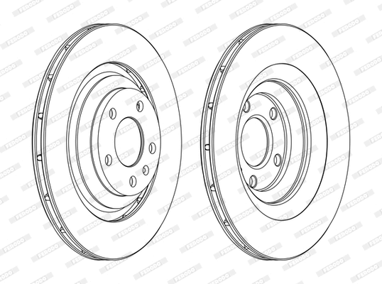 Disque de frein FERODO DDF1240C-1-D